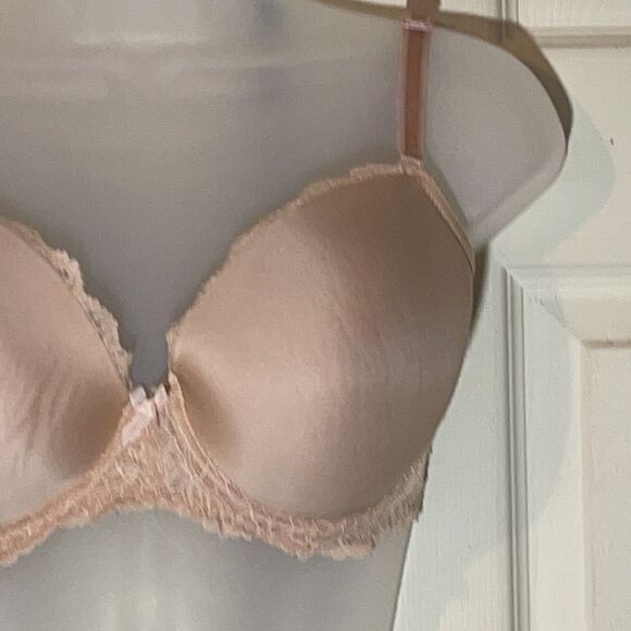 Victorias Secret Dream Angels Lined Demi Bra 32DDD Nude Beige Cream - Picture 4 of 13